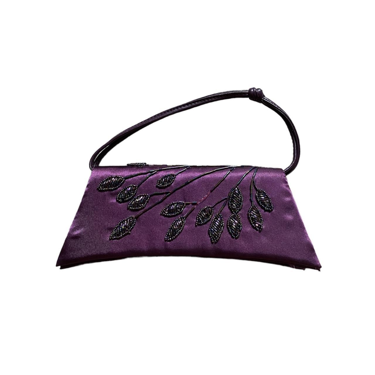 On hold Mini dark purple purse cottagecore