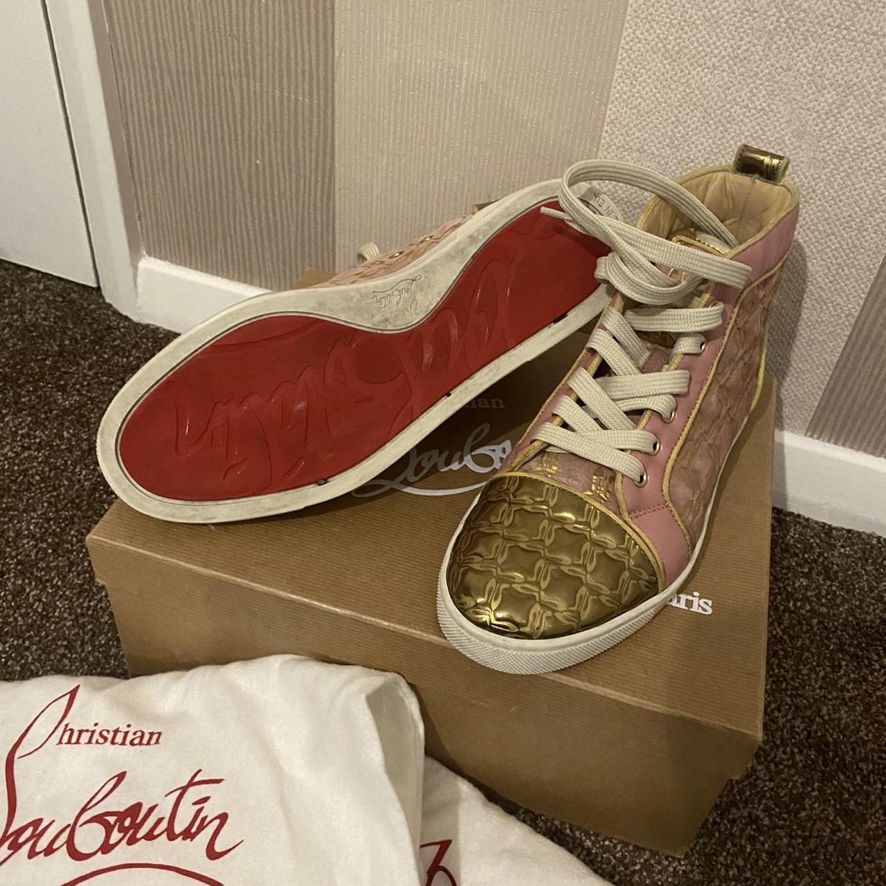 Womens Christian Louboutin Trainers Size 39 Cost... - Depop