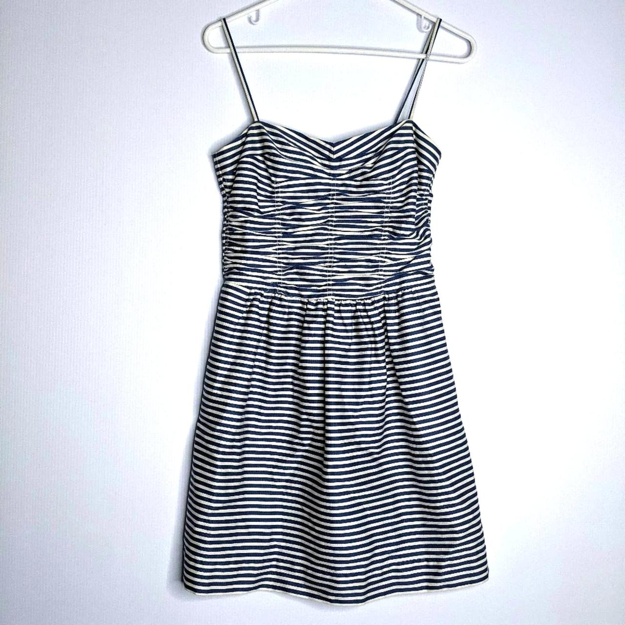 Polo Ralph Lauren Women's Blue and White Dress | Depop