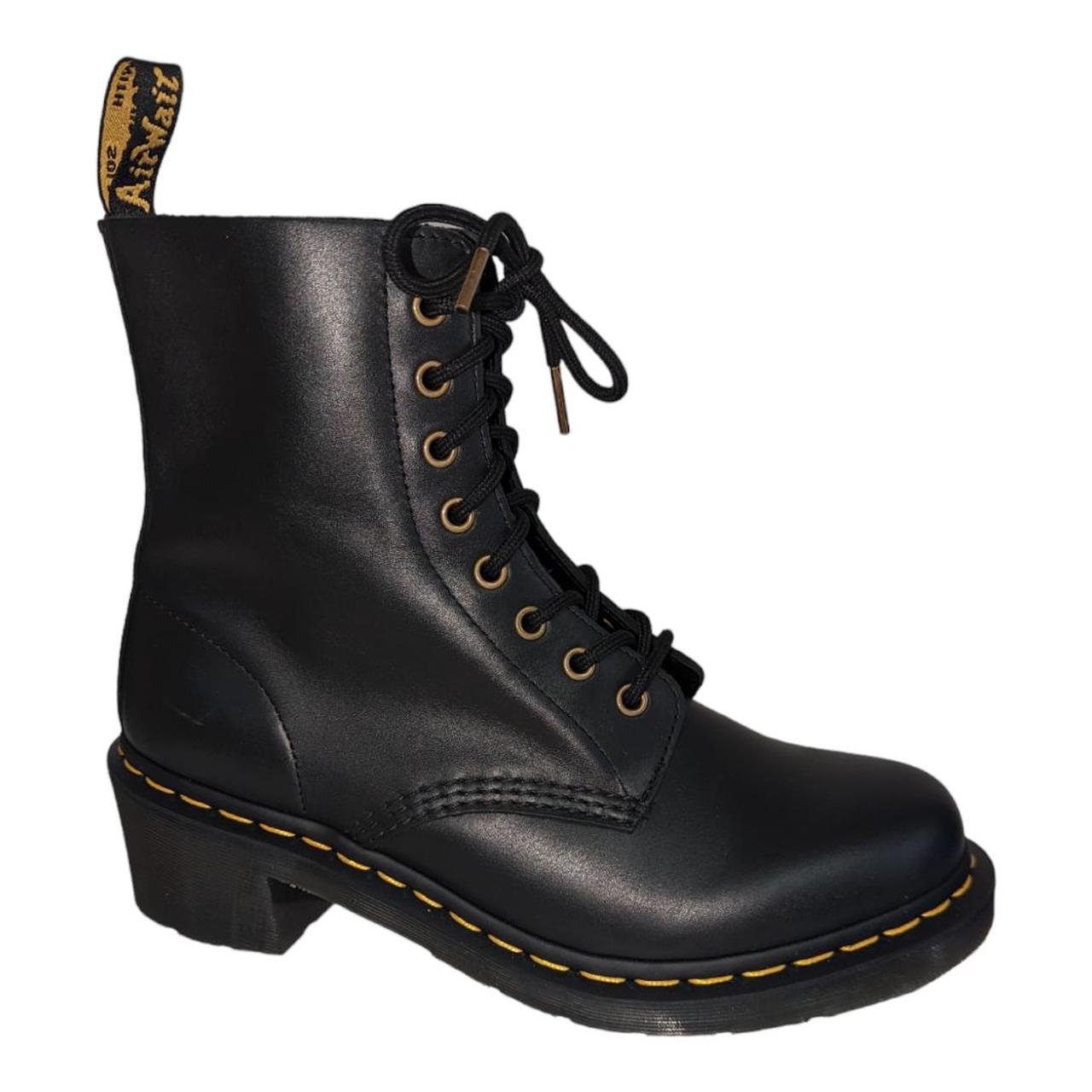 Dr. Martens Clemency Boot Black Leather Ankle Heeled Depop