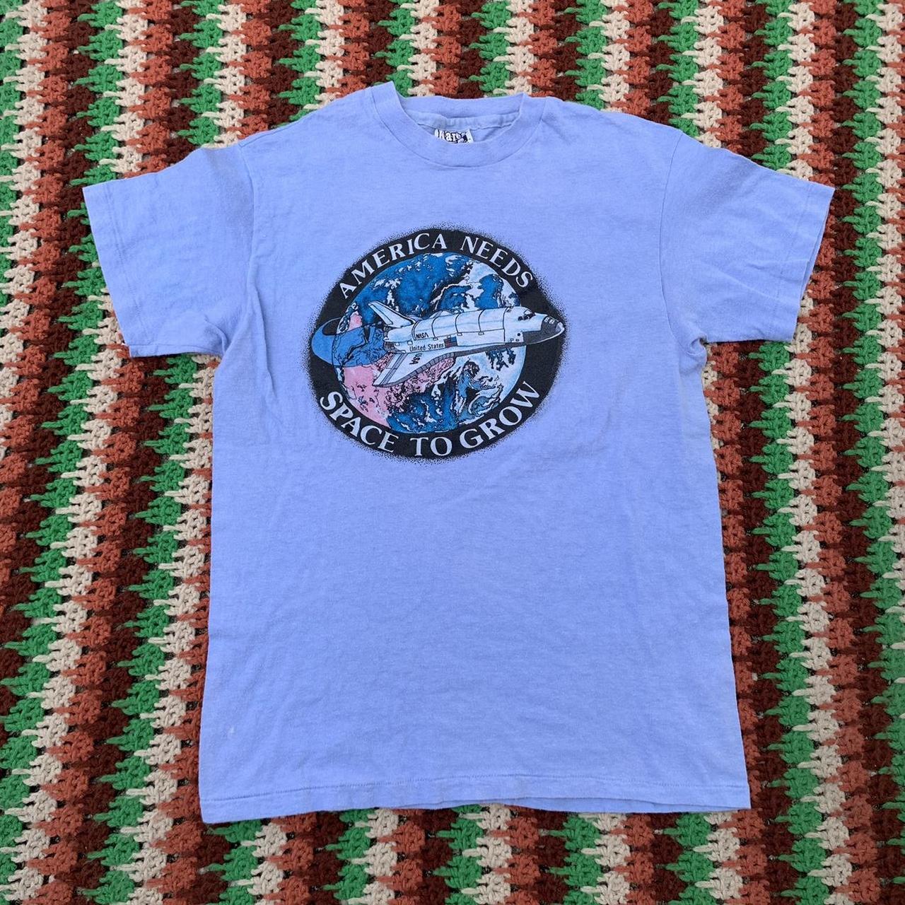 Vintage 1970s NASA rocket ship Outer space America... - Depop