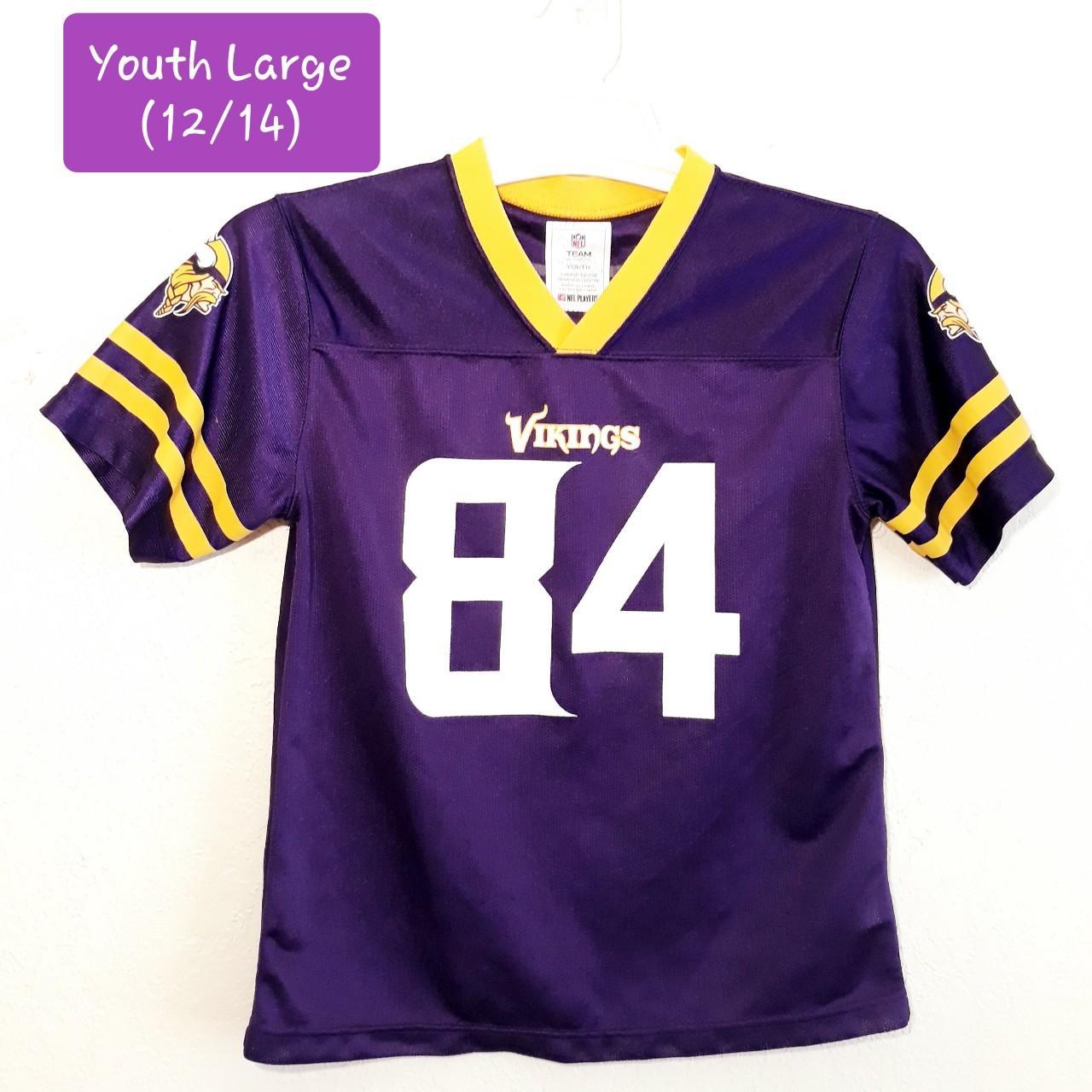 NFL Team Apparel Minnesota Vikings Youth Jersey. 84 - Depop