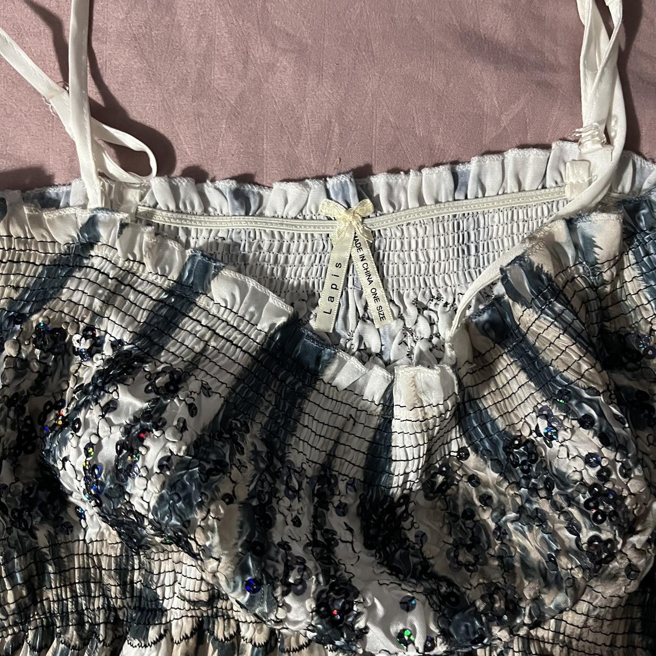 Women's Brown and Grey Dress Depop