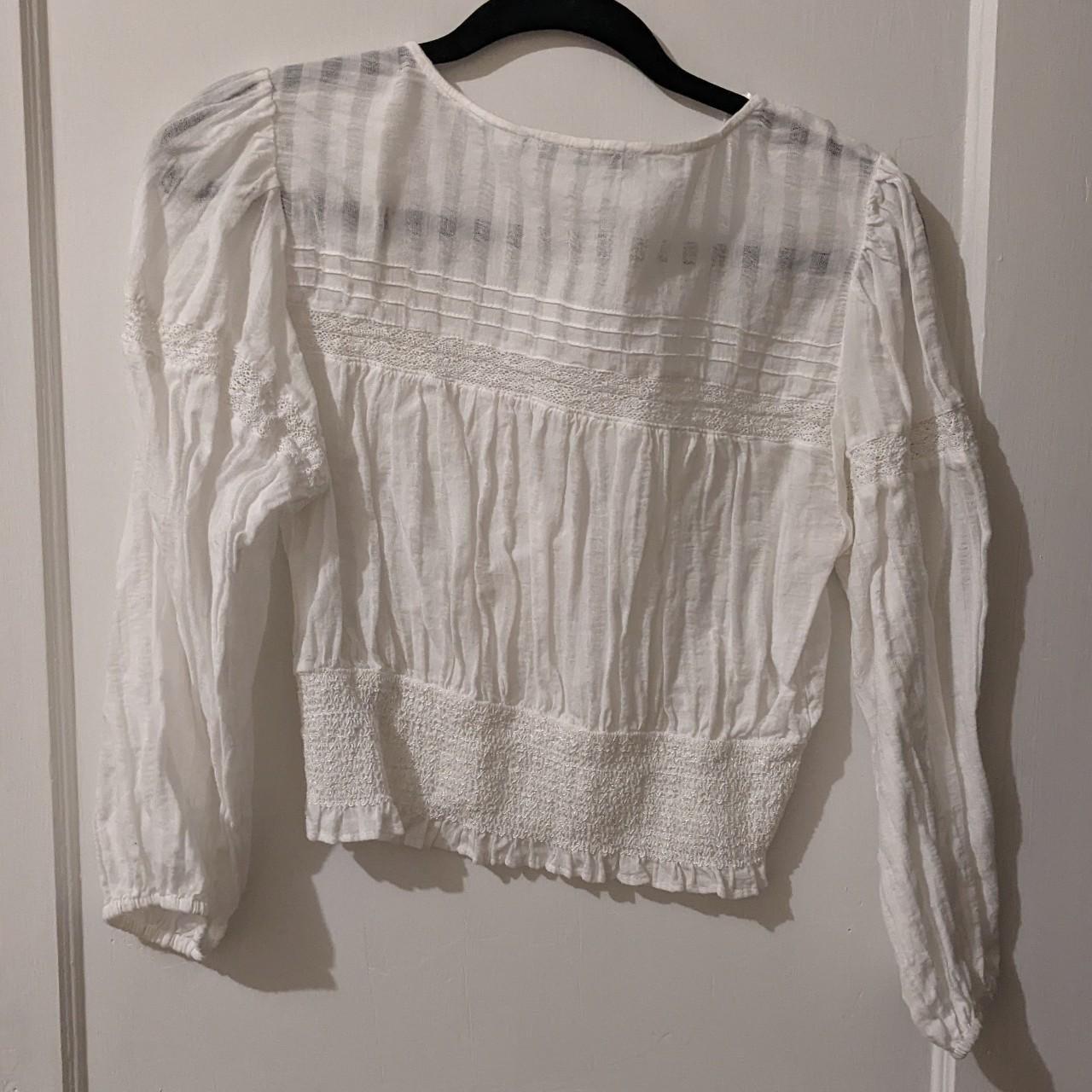 Zara Women's White Blouse (2)
