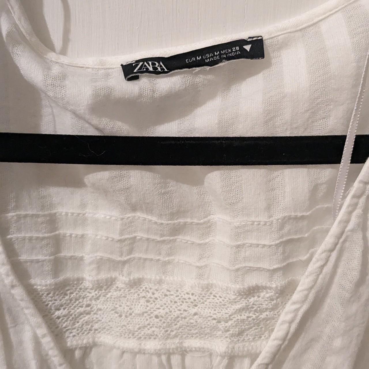 Zara Women's White Blouse (4)