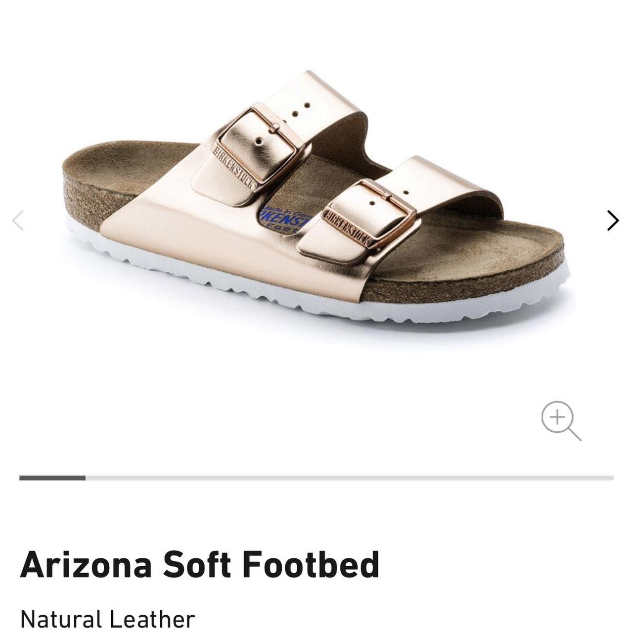 copper metallic birkenstocks