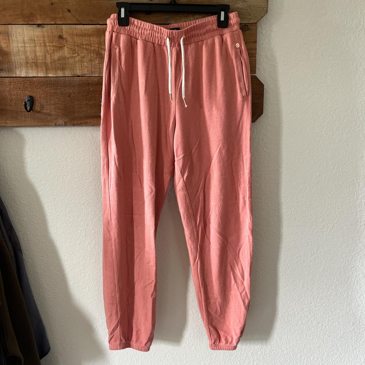 Pink Volcom Sweats, thinner material, more for... - Depop