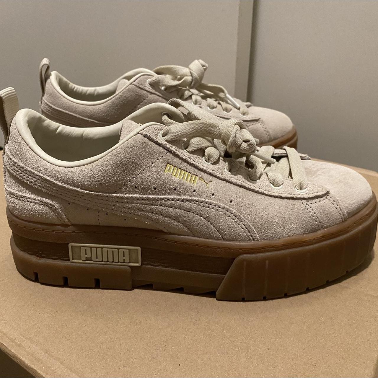 Puma Suede Puma Sneaker Damen Khaki #platform Puma Suede Size