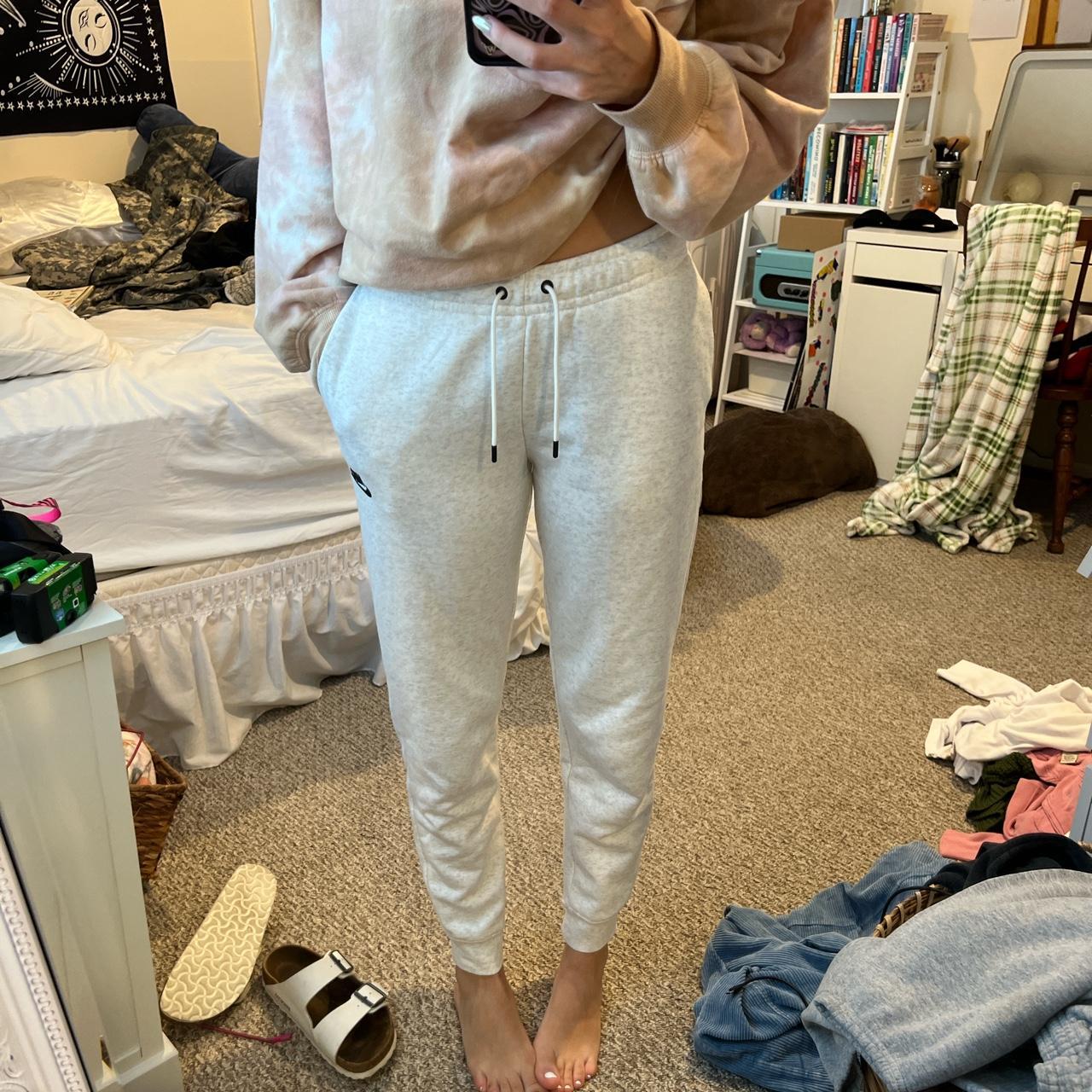 NIKE light grey sweatpants pockets on both sides... Depop