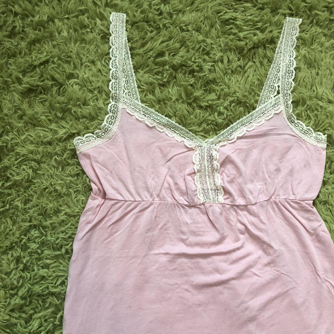 y2k Juicy Couture pink lace tank top 🌸 size M... - Depop