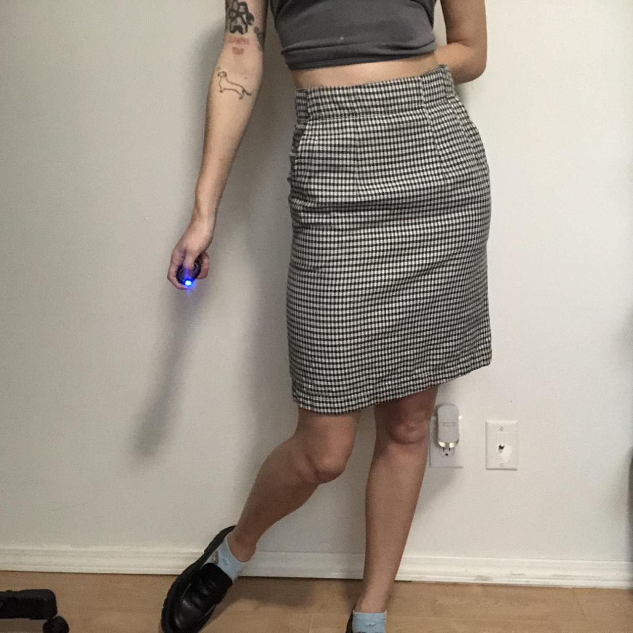 Gingham skirt 80s sale