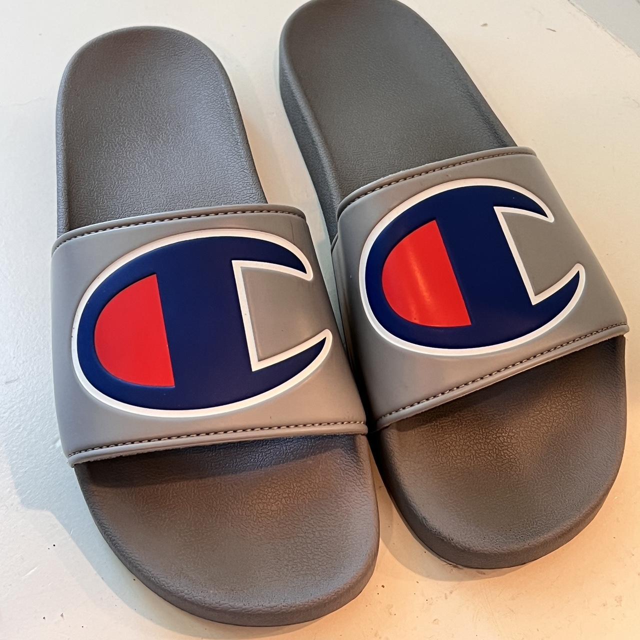 Metallic hot sale champion slides