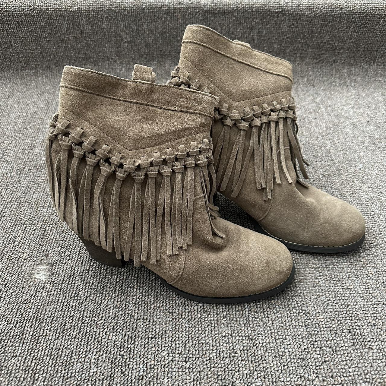 Fringe Boots only worn a couple times any... - Depop