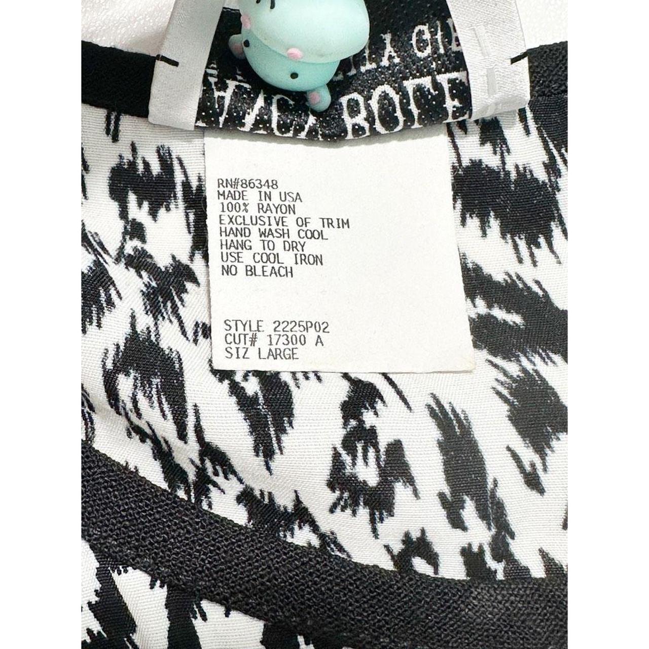 Nancy Bolen Women's Animal Print Sleeveless Tank Top Petite Large Black &  White