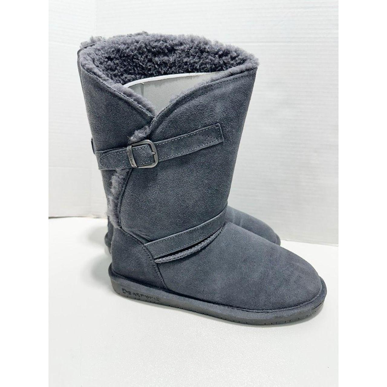 Bearpaw Womens Tatum Solids Mid Calf Boots Charcoal