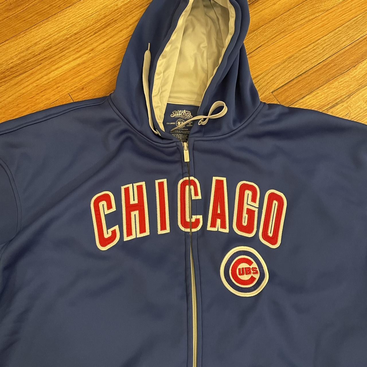 Chicago Cubs Hoodie Sweatshirt Kangaroo - Depop