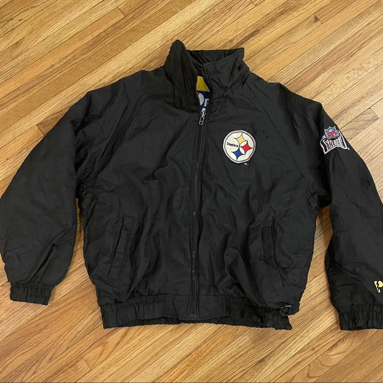 Vintage Pittsburgh Steelers Pro Player Jacket - Depop