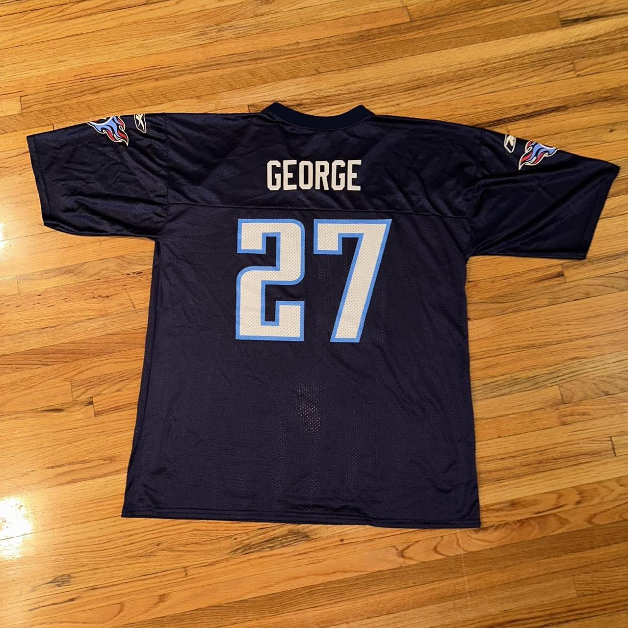 Vintage Puma NFL Tennessee Titans Eddie George Cropped Jersey