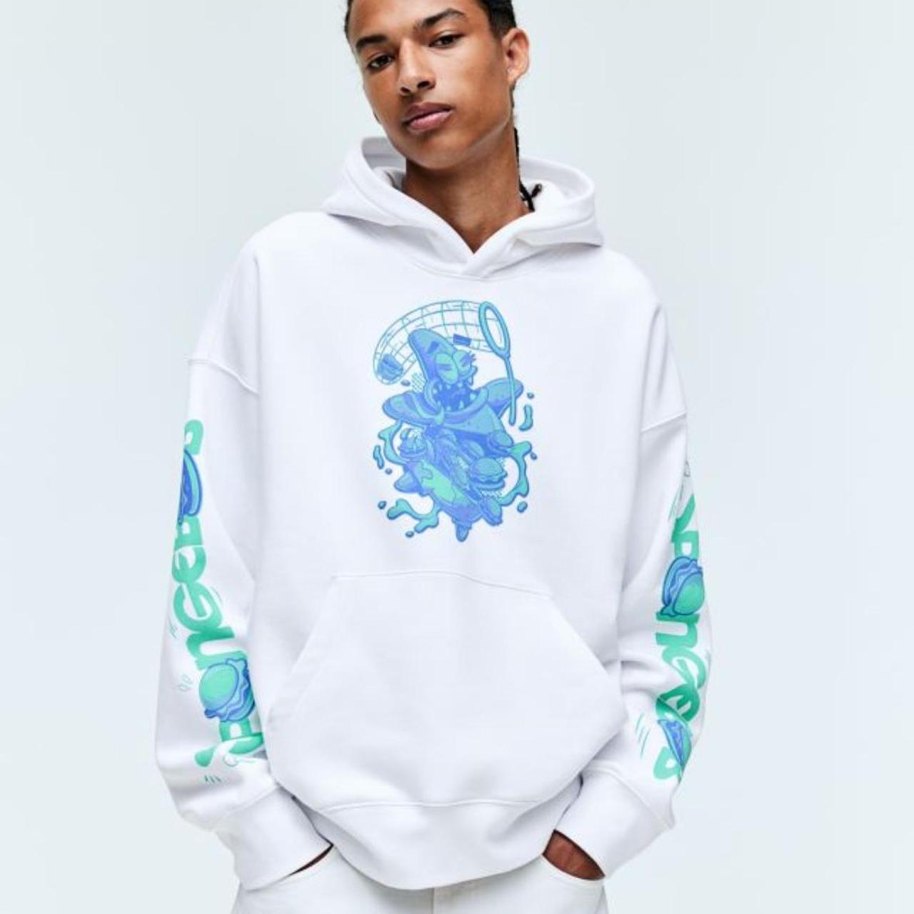 H&m spongebob 2025 hoodie blue