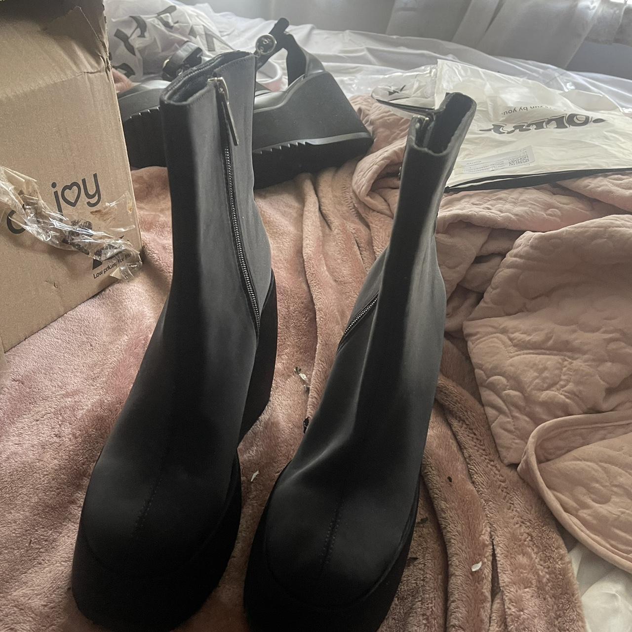 Platform boots from Shelly’s London brand new never... - Depop
