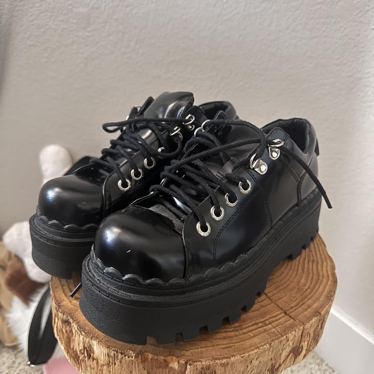 UNIF black seek shoe!! size 8 -orig. $158 soso cute... - Depop