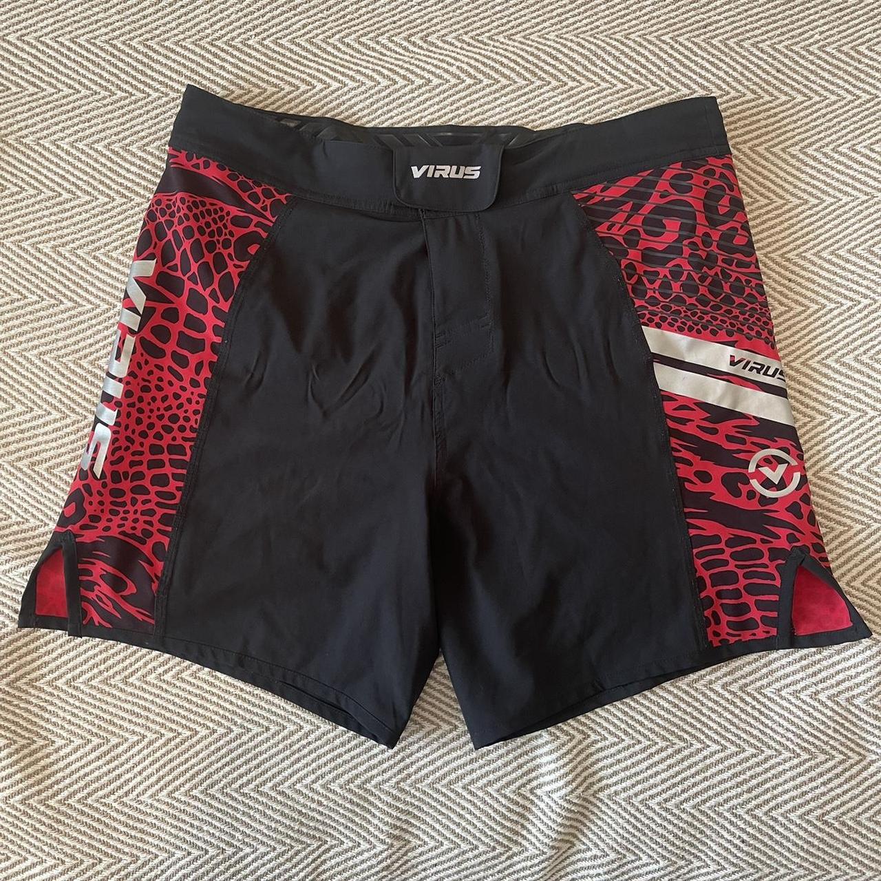 Men's Black and Red Shorts | Depop