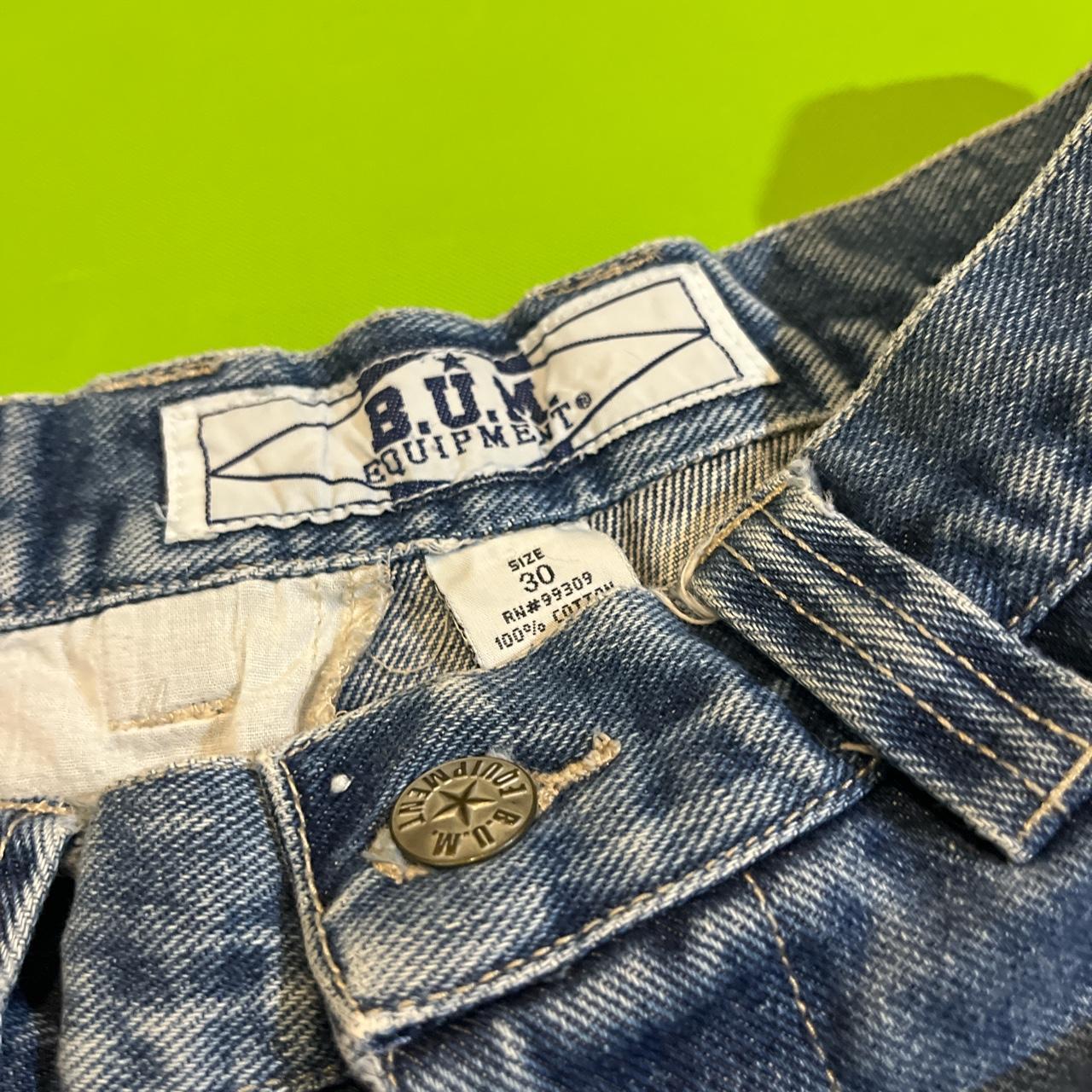 Sz 30 Vintage BUM Equipment Jean Short no rips,... - Depop