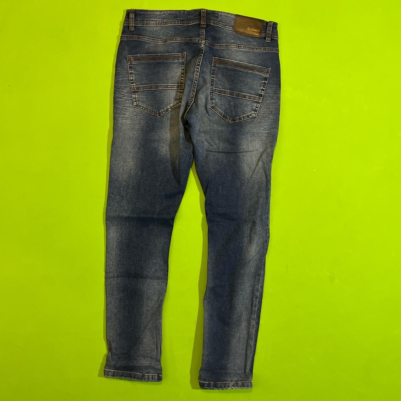 Cultura Men's Blue and Brown Jeans
