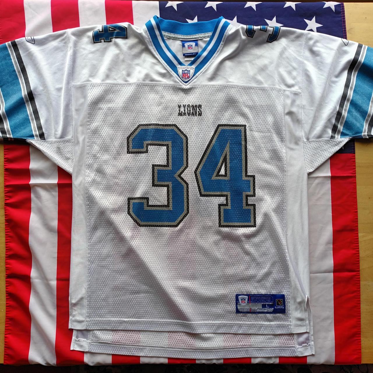 Detroit Lions NFL Jersey Reebok American Football... - Depop