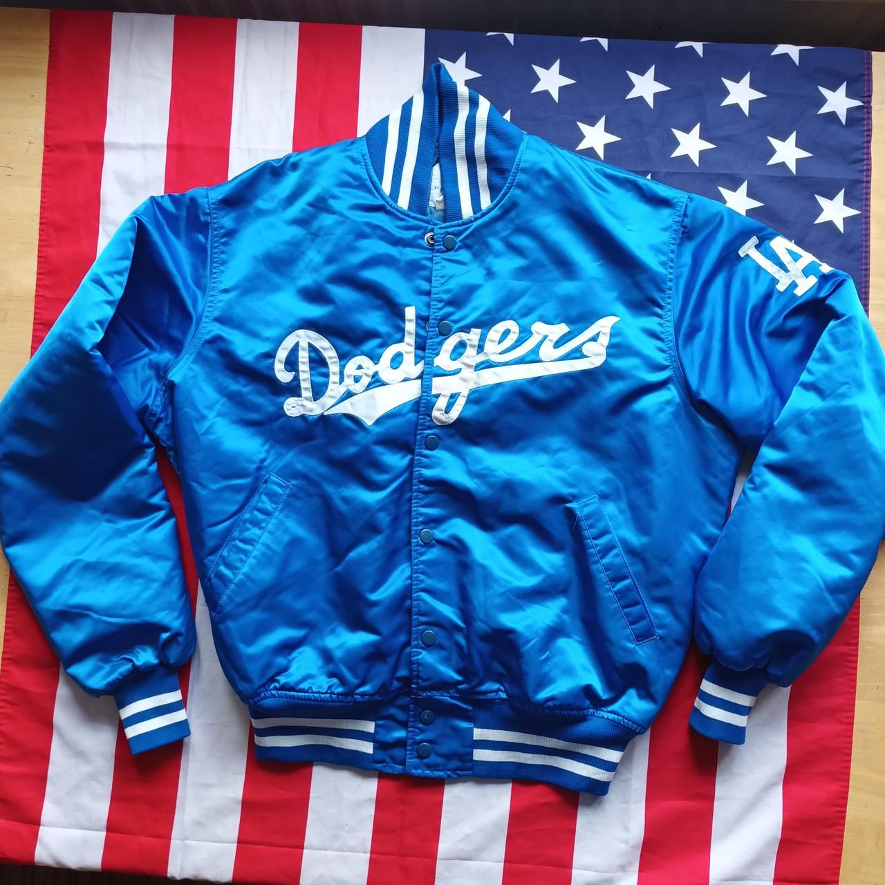 LA Dodgers Nylon Baseball Jacket Eastport Sports... - Depop