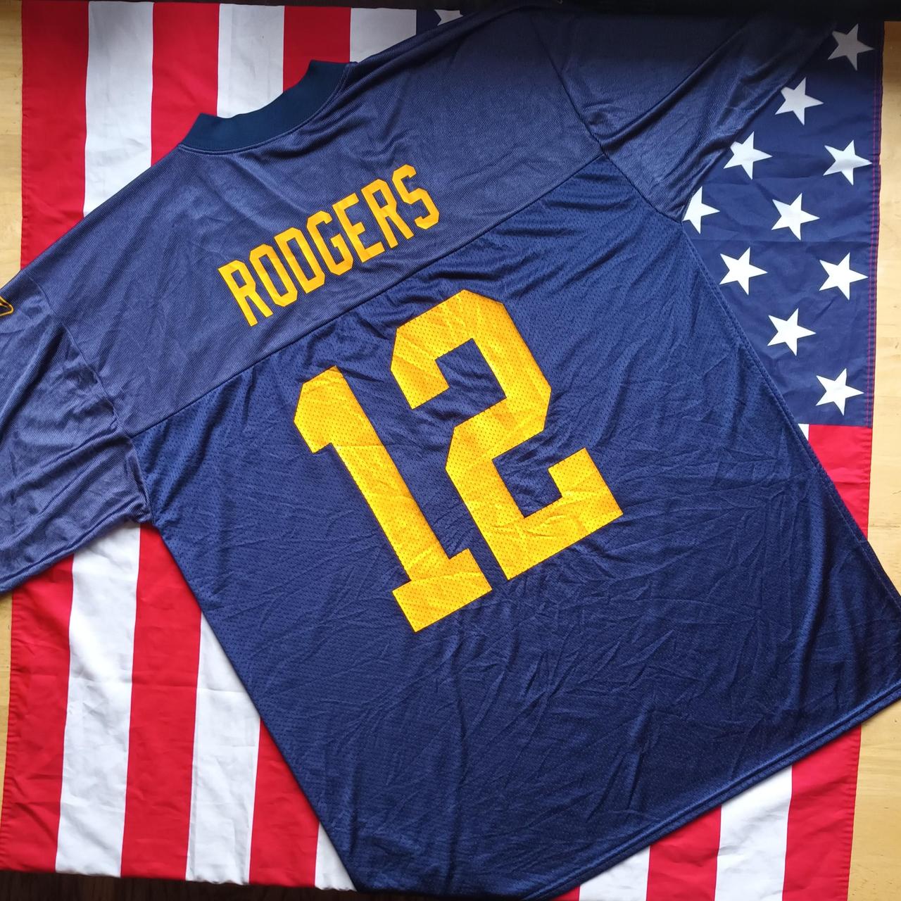 Aaron rodgers throwback jersey reebok best sale