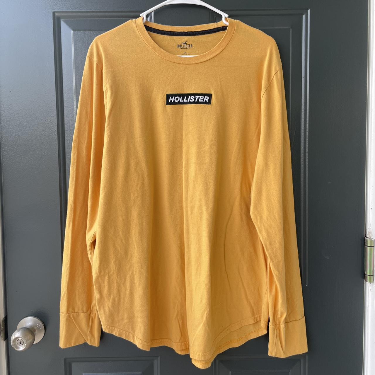 hollister yellow t shirt