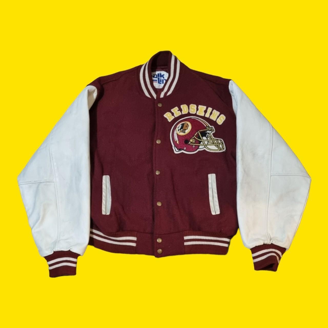 Washington Redskins Varsity Jacket Chalk line... Depop