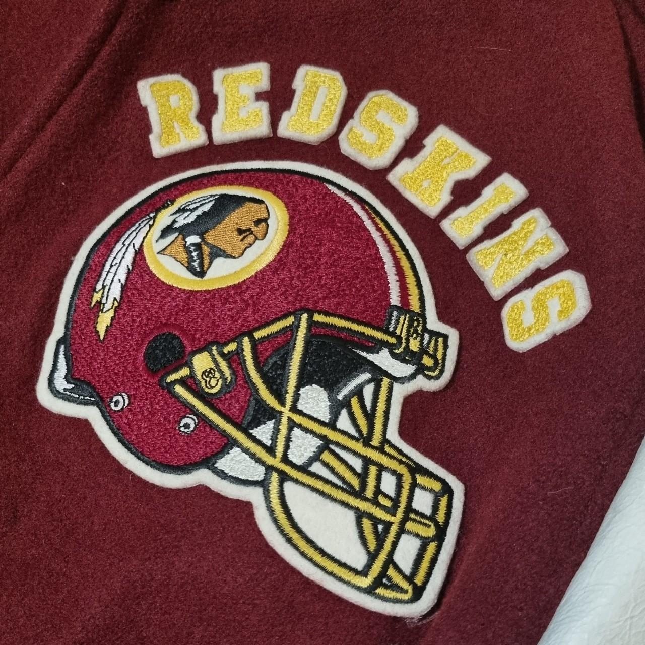 Washington Redskins Varsity Jacket Chalk line... Depop