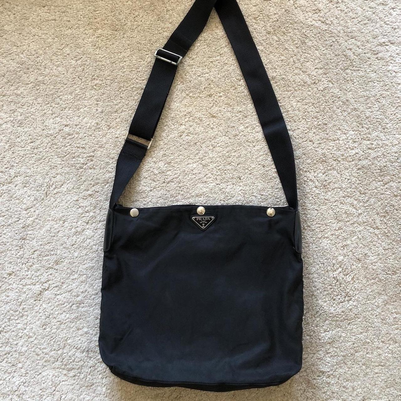 Prada nylon bag discount size