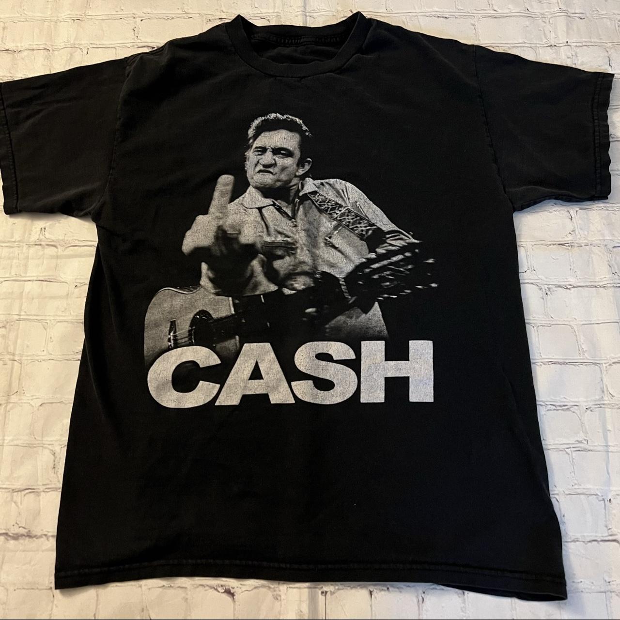 johnny cash flipping the bird shirt