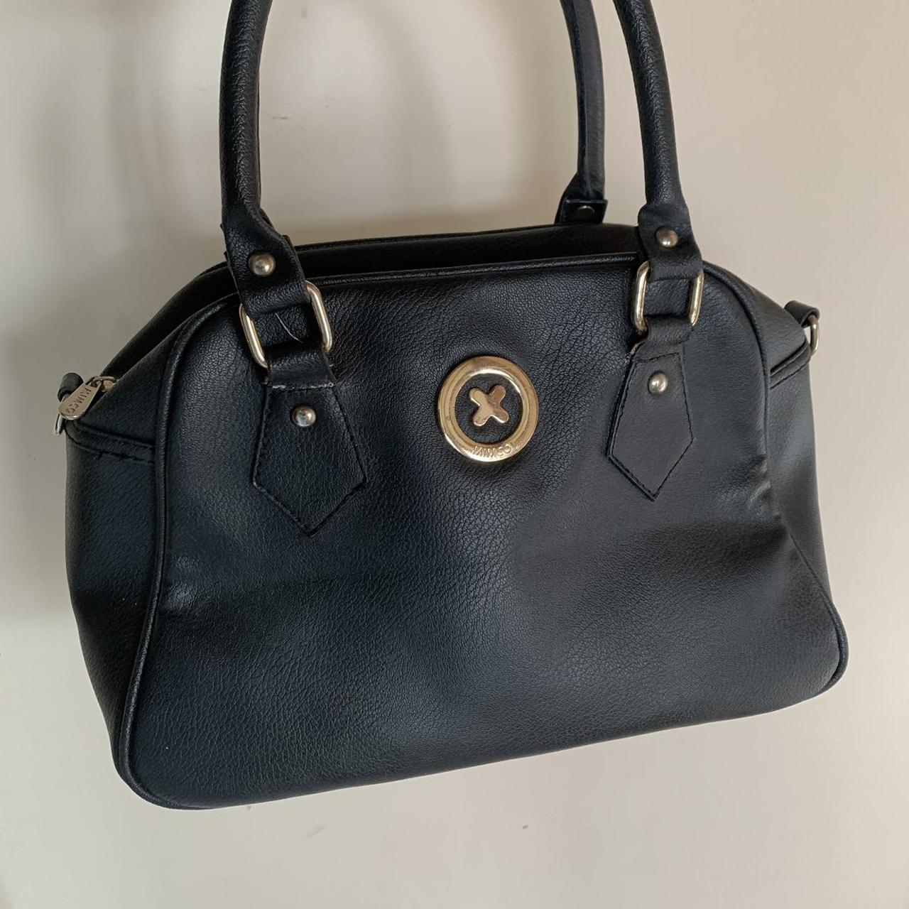 black mimco bag with gold hardware 〰️ condition... - Depop