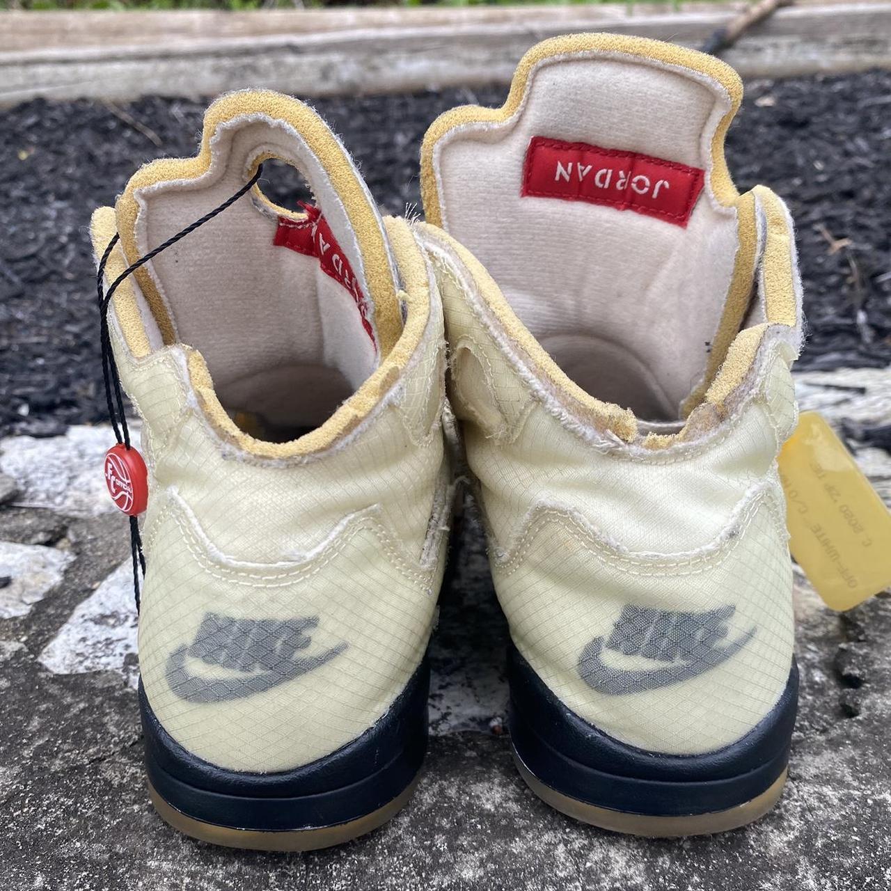 SALE Off-White × Nike Air Jordan 5 Jordan 5 Retro SP x Off-White Mid Muslin for Sale
