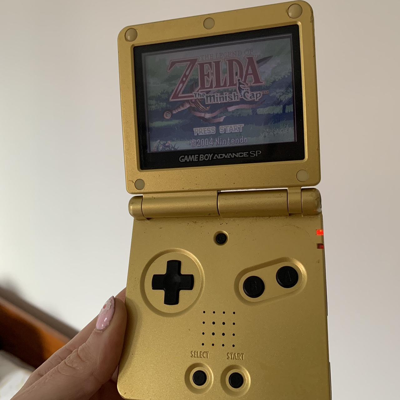 Gold Zelda (Limited Edition) Gameboy Advance SP... - Depop