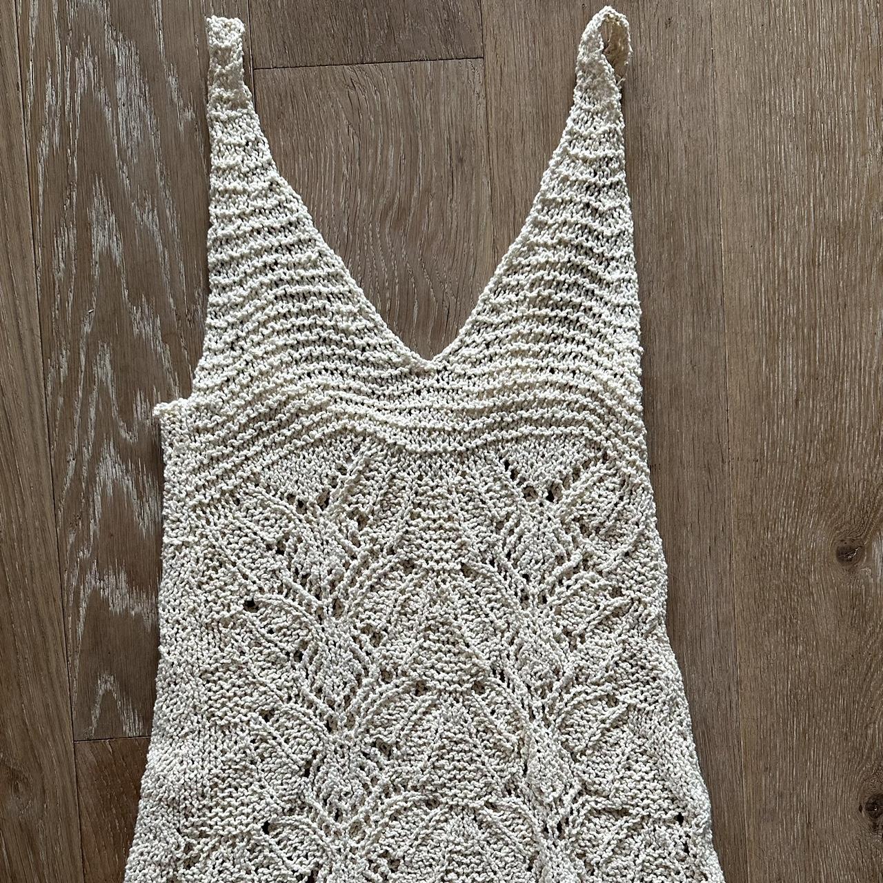 ~Adorable Zara crochet cover up mini dress ~ Color:... - Depop