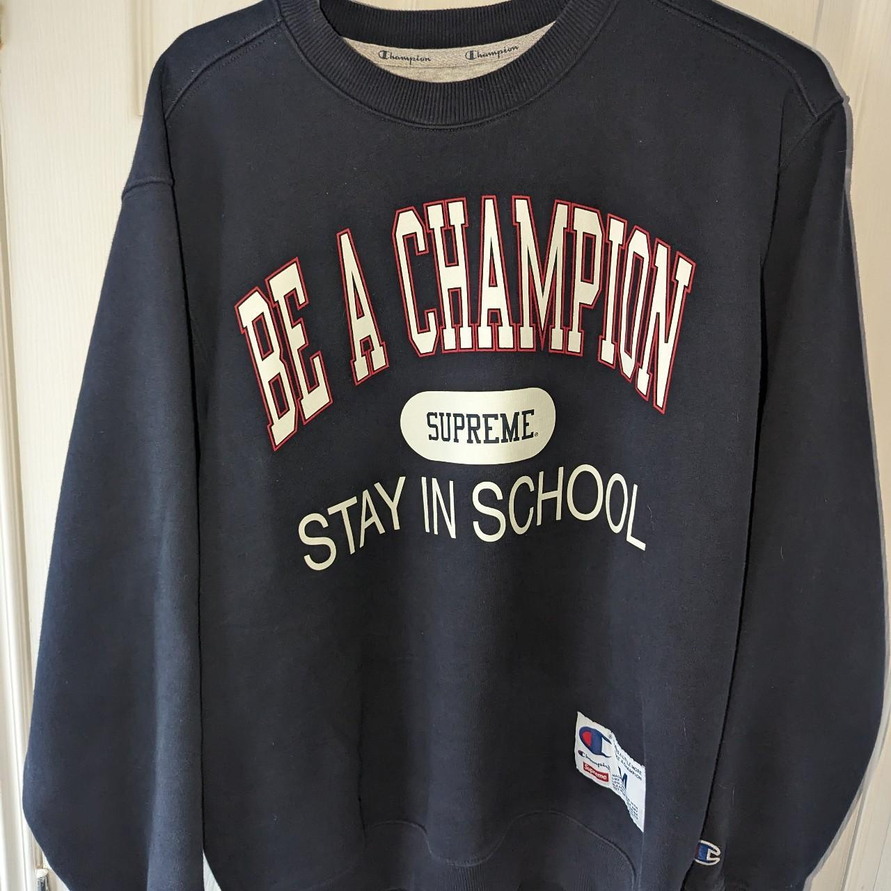 Be a champion supreme crewneck, hardly worn just... - Depop