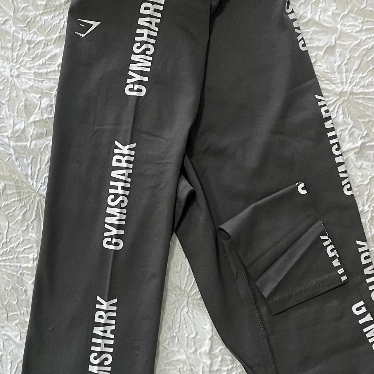 Gymshark Cotton Graphic Tape Leggings - Black