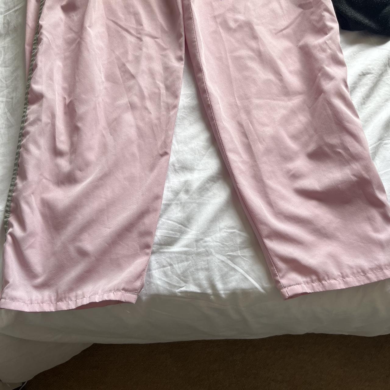 pink lacoste track pants, size medium💐 - Depop