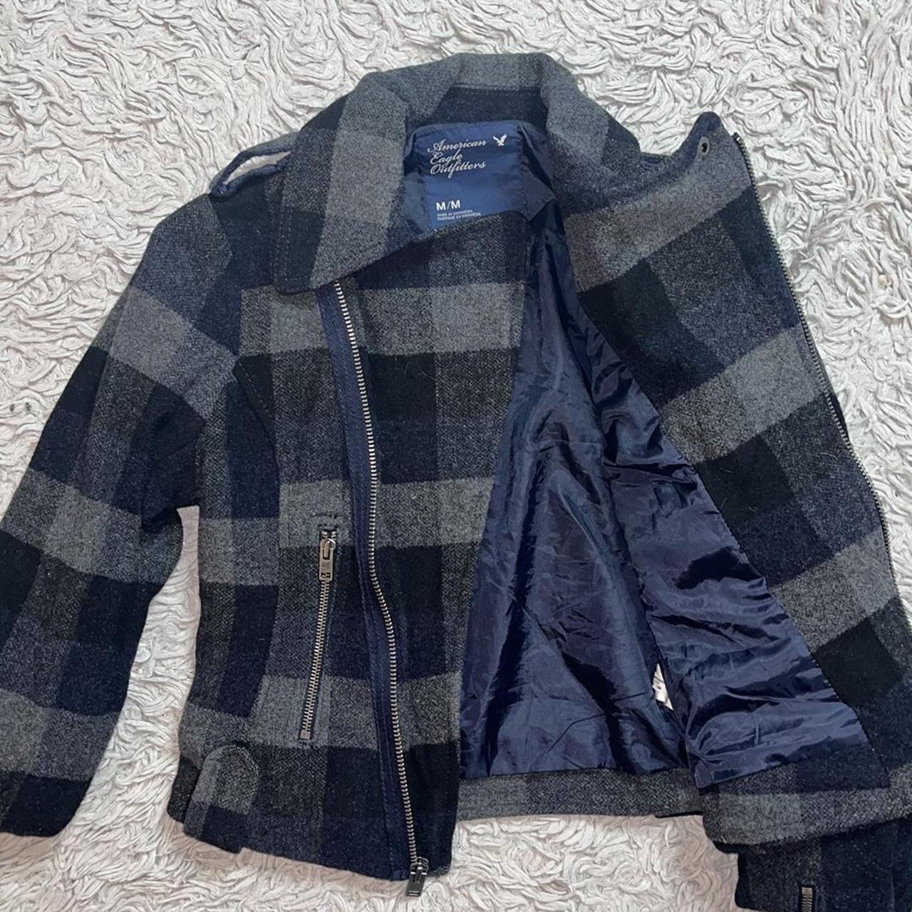 american eagle buffalo plaid jacket