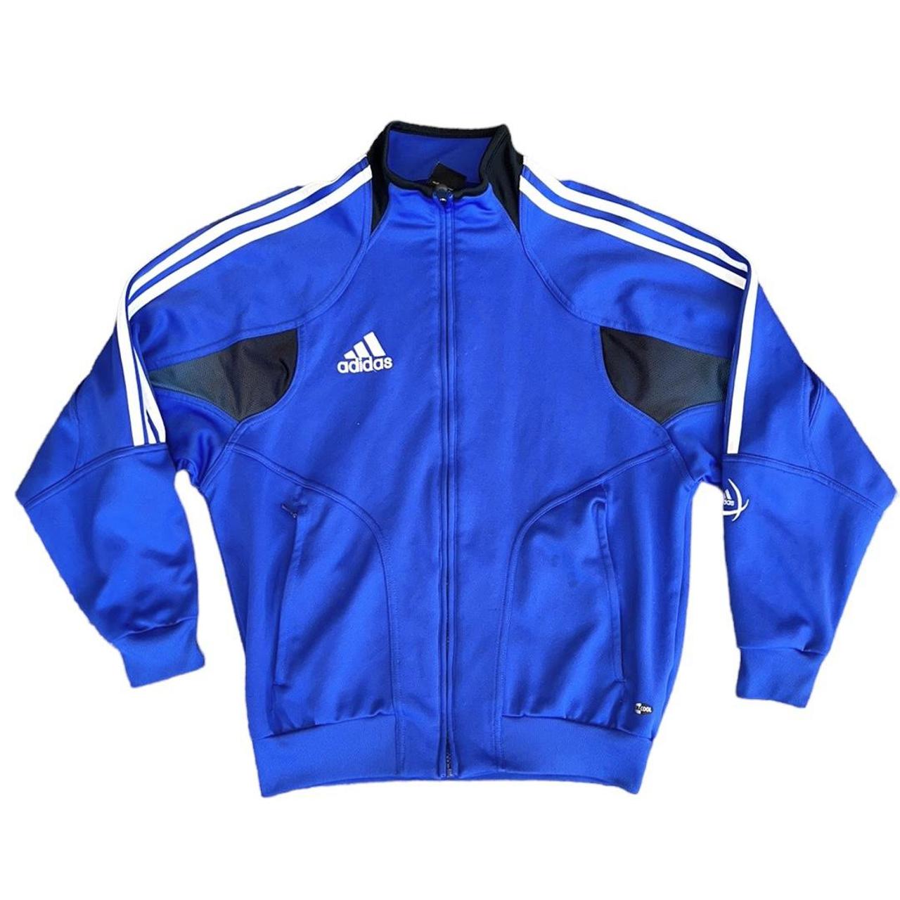 Royal blue shop adidas track jacket