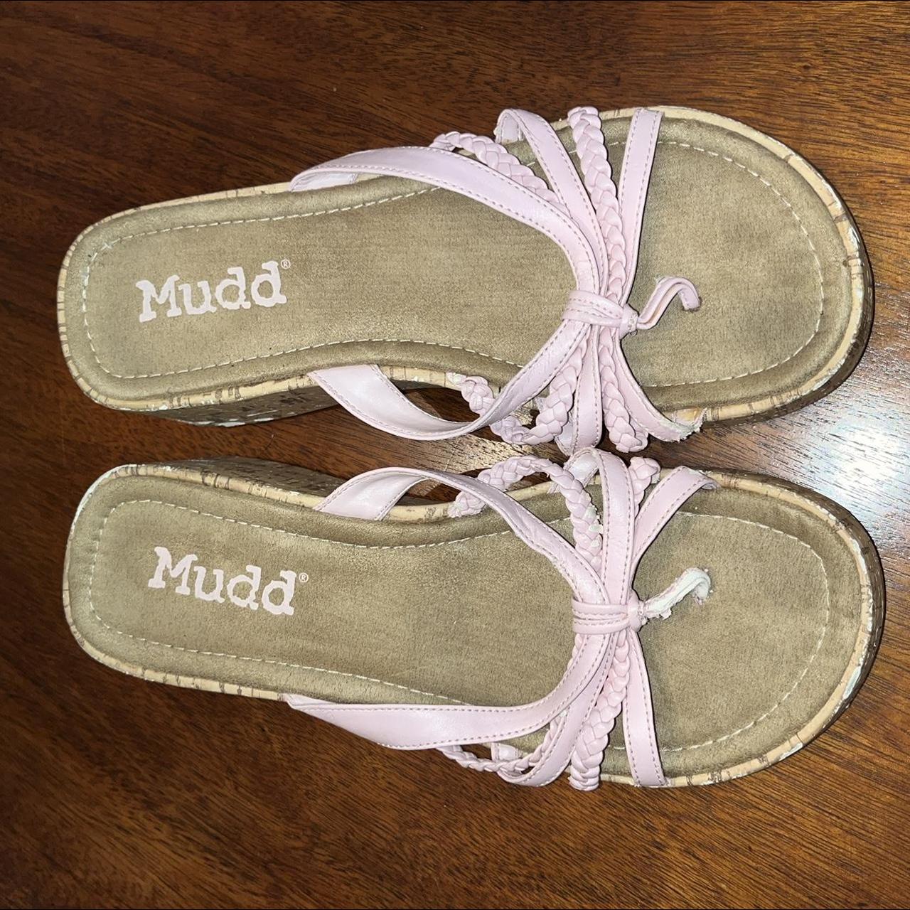 Mudd Clothing Women's Tan and Pink Sandals