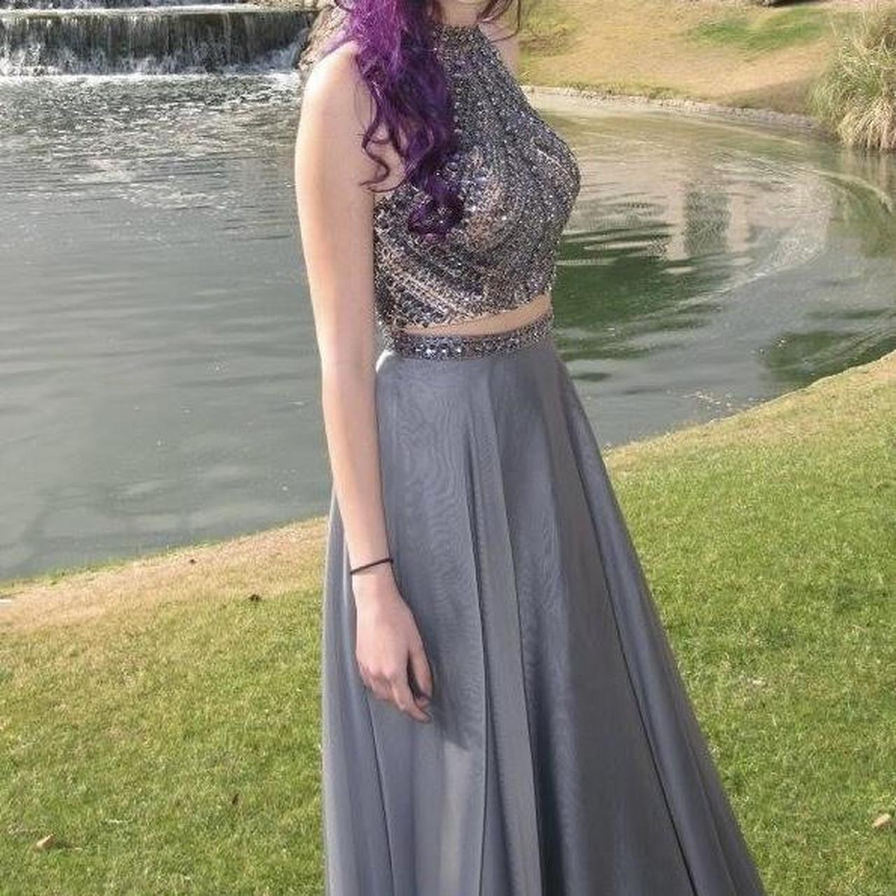 Gunmetal gray prom dress formal 2016