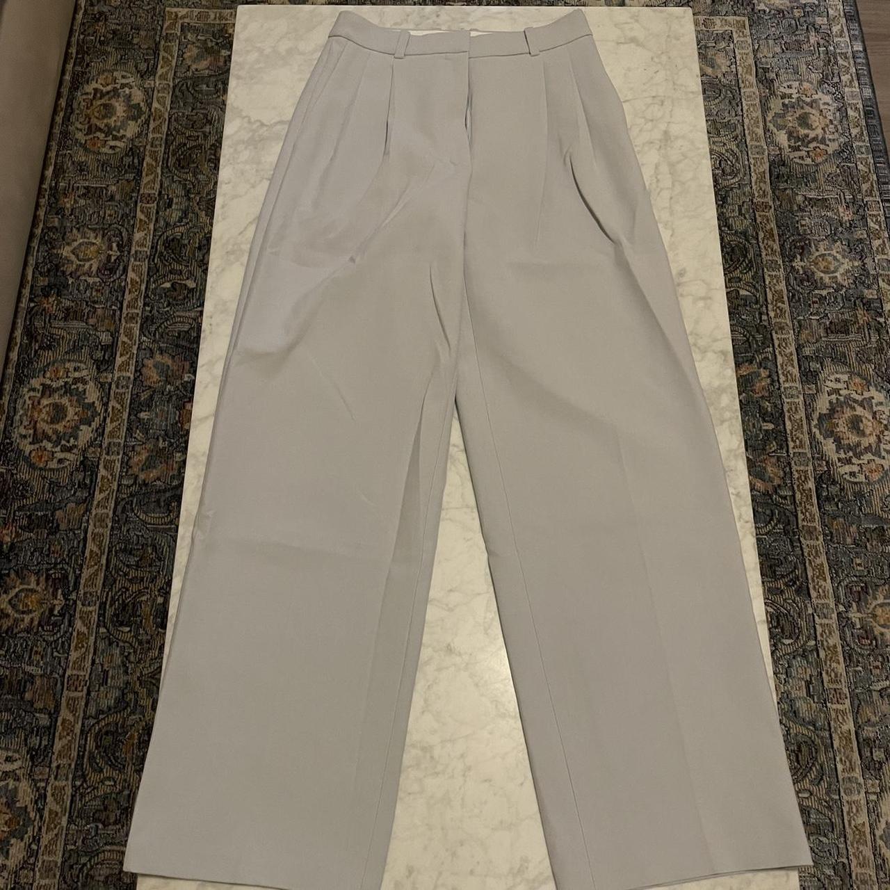 Women's Blue and Grey Trousers | Depop