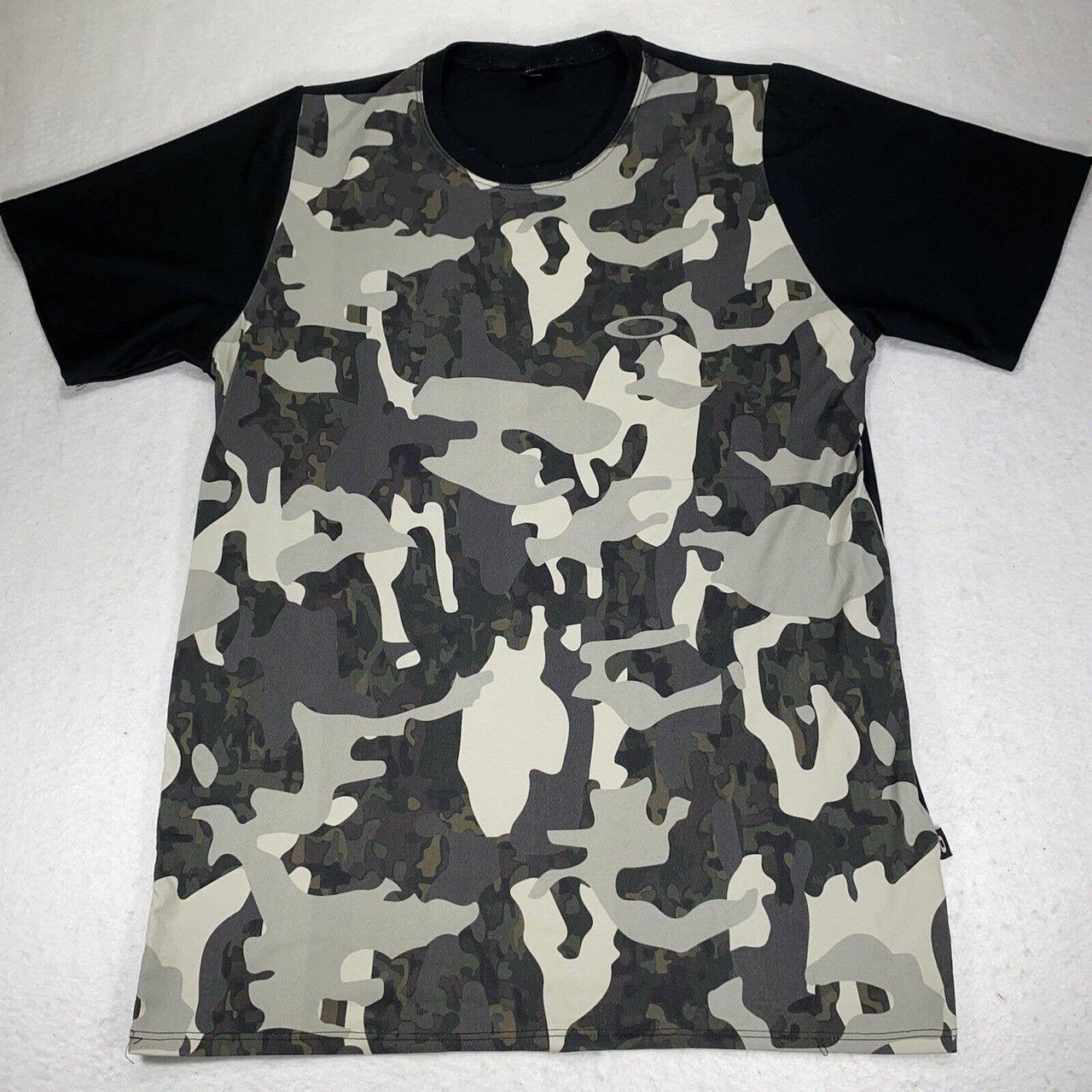 Oakley Men's Camo Skull Tee Short Sleeve Shirt Black