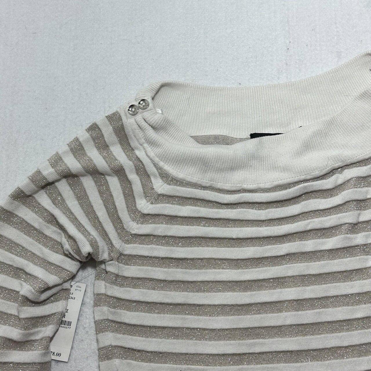 White and gold outlet jumper